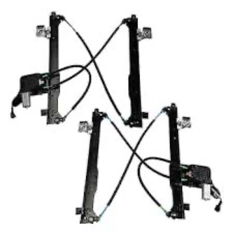 LAFORMO Rear Driver+Passenger Side Power Window Regulator with Motor Assembly Compatible with Silverado/Suburban/Avalanche 1500 2500 3500 00-06 Cadillac Escalade 02-06 GMC Yukon XL/Sierra Rear Driver + Rear Passenger