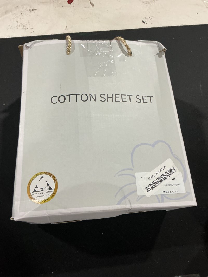 Condition photo showing Good Condition for Shilucheng 100% Cotton Queen Size Sheets Set - 600 Thread Count?Luxury Egyptian Cotton Bed Sheets?5-