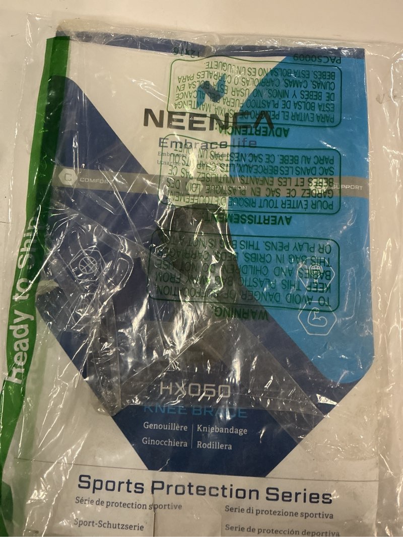 Condition photo showing As Is for NEENCA Professional Knee Brace for Pain Relief, Medical Knee Compression Sleeve, Knee Support with Horizontal Knit Tech for Meniscus Tear, ACL, Arthritis, Joint Pain, Runner, Workout XX-Large Upgraded Version - Black