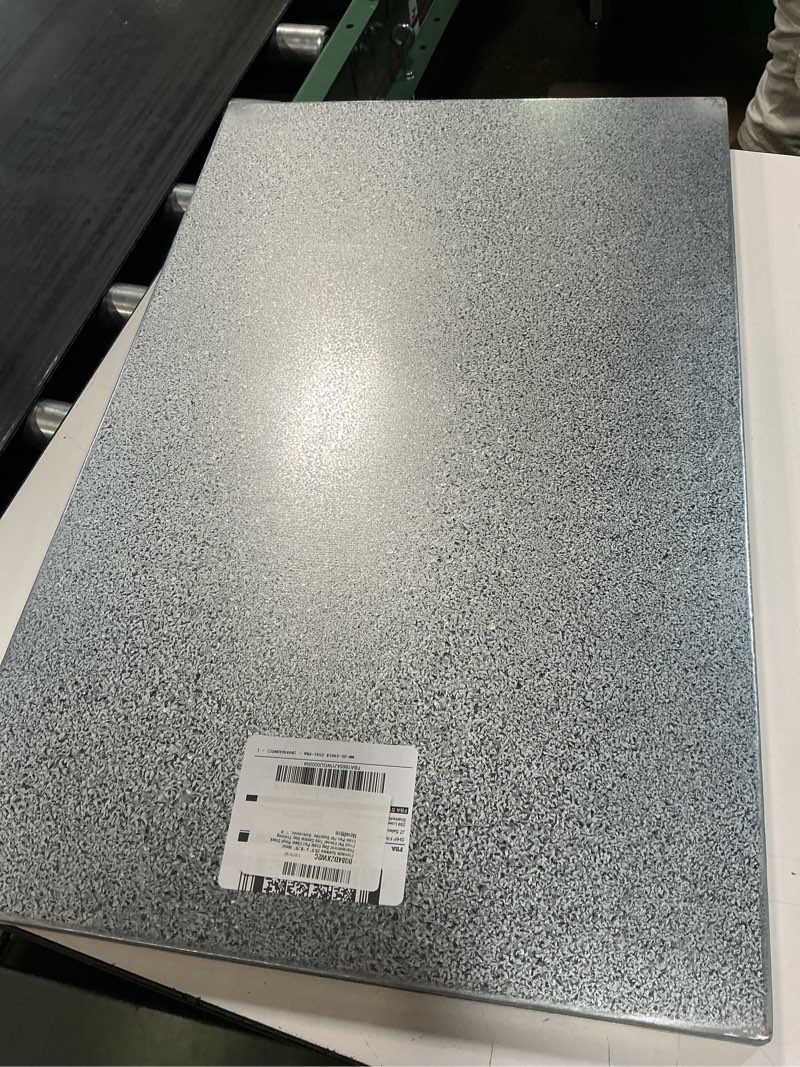 Condition photo showing Good Condition for metal dog crate & kennel replacement tray/pan, galvanized, 29.0x18.2 in | chew-proof, crack-proof, rust-resistant. fits most standard 30 in crates. galvanized 29"l x 18.25"w x 1"h