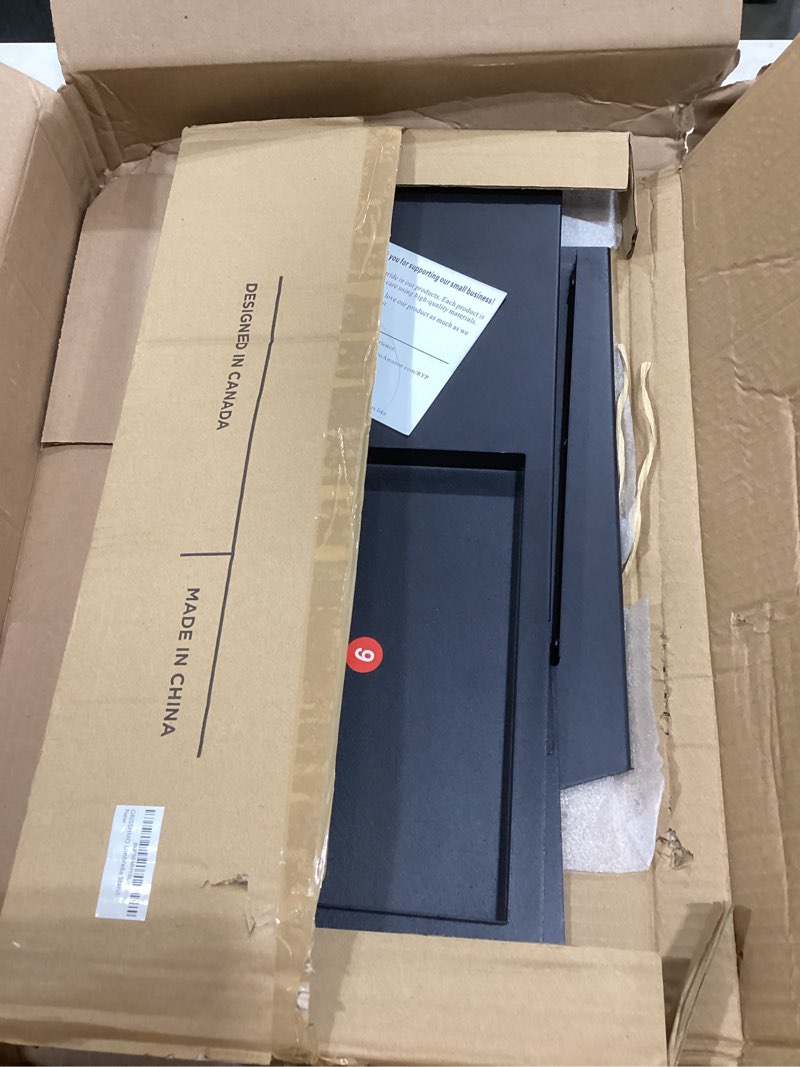 Condition photo showing As Is for Umbrella Stand for Entryway – Stylish Indoor Umbrella Holder for Home Storage & Organization – Black Metal Umbrella Basket Rack for Compact Umbrellas, Entryway Decor & Storage