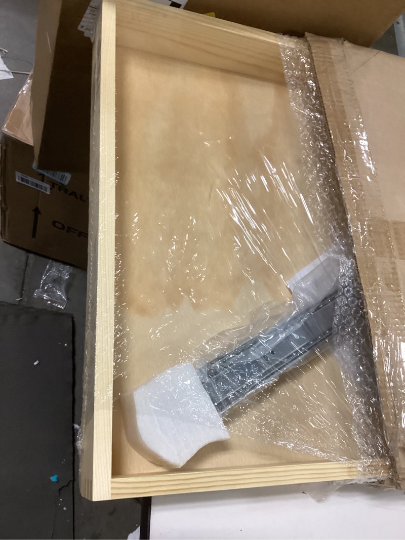 Condition photo showing Good Condition for Mulush 22”W x 21”D x 3”H Soft Close Slide Out Wood Drawer Organizer for Kitchen, Bottom and Side Ass