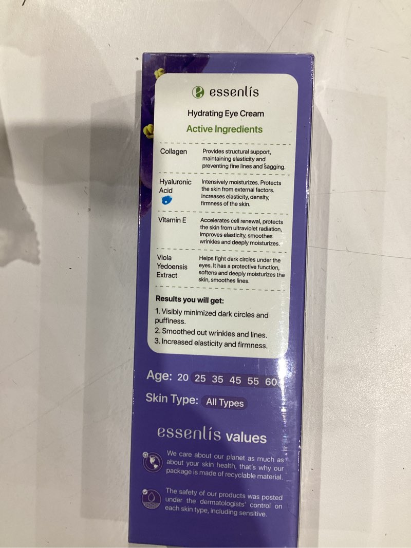 Condition photo showing New/Like New for Essenlis Caffeine Eye Cream