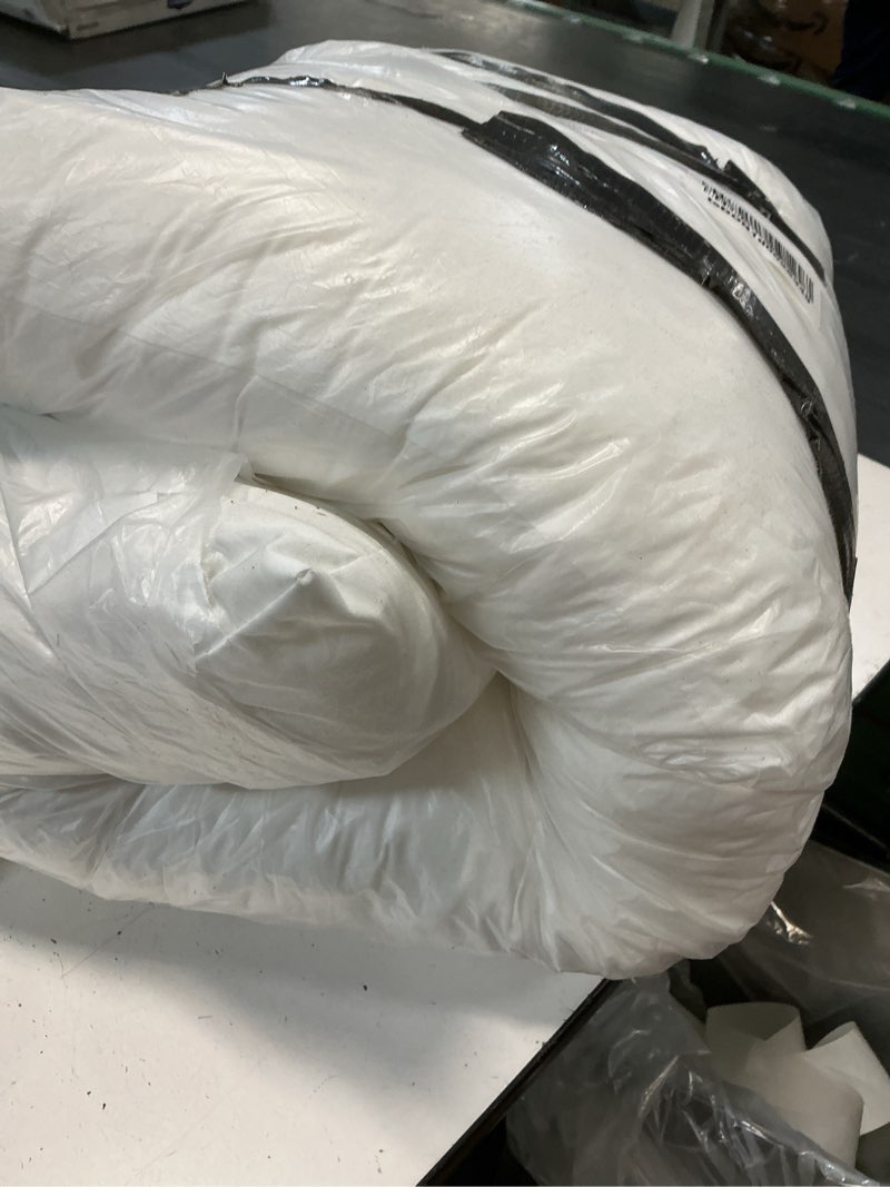 Condition photo showing As Is for amazon basics king breathable 100% cotton hypoallergenic pillow protector with zipper, allergen proof, white, 37 x 21 inches, pillows not included