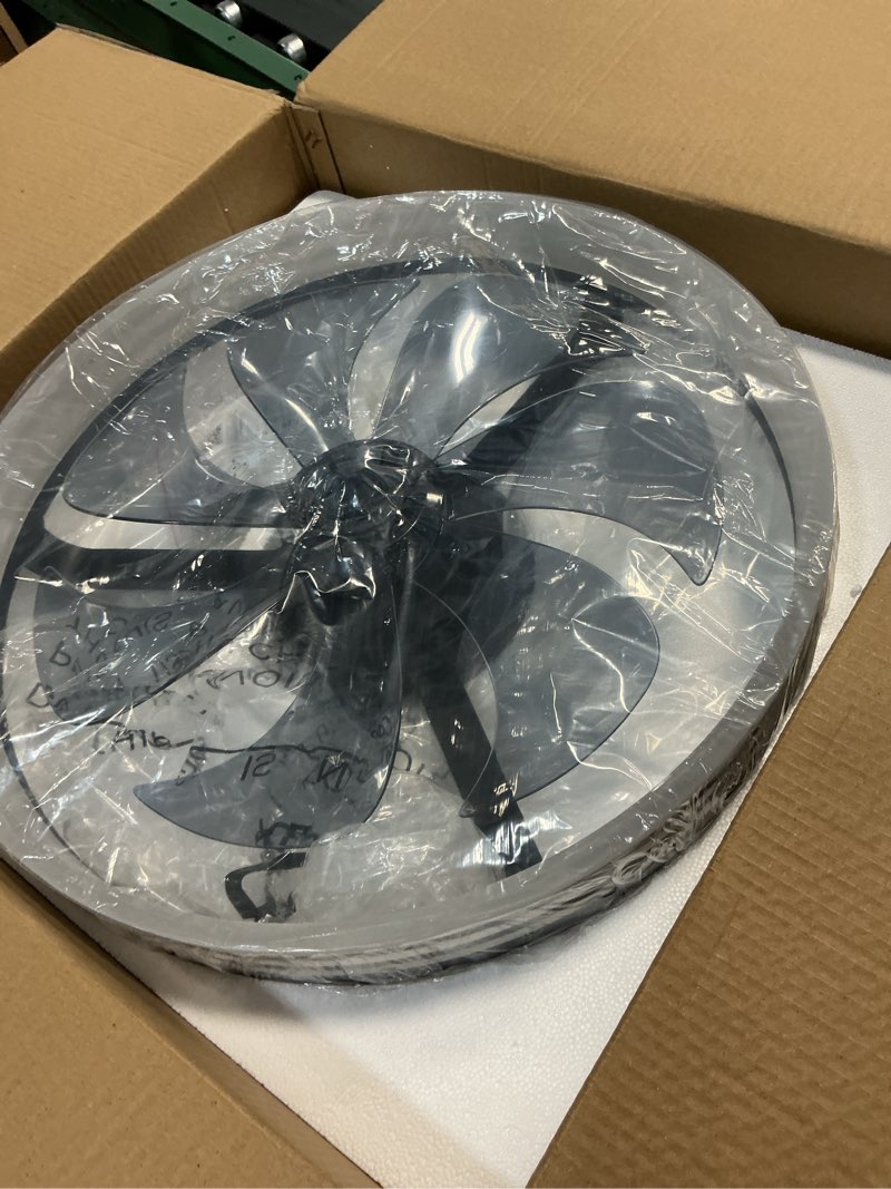 Condition photo showing Good Condition for volisun low profile ceiling fans with lights and remote, 20in flush mount ceiling fan with light, 3000k-6500k dimmable fandelier led fan light, black bladeless ceiling fans with lights for bedroom black 20 inch