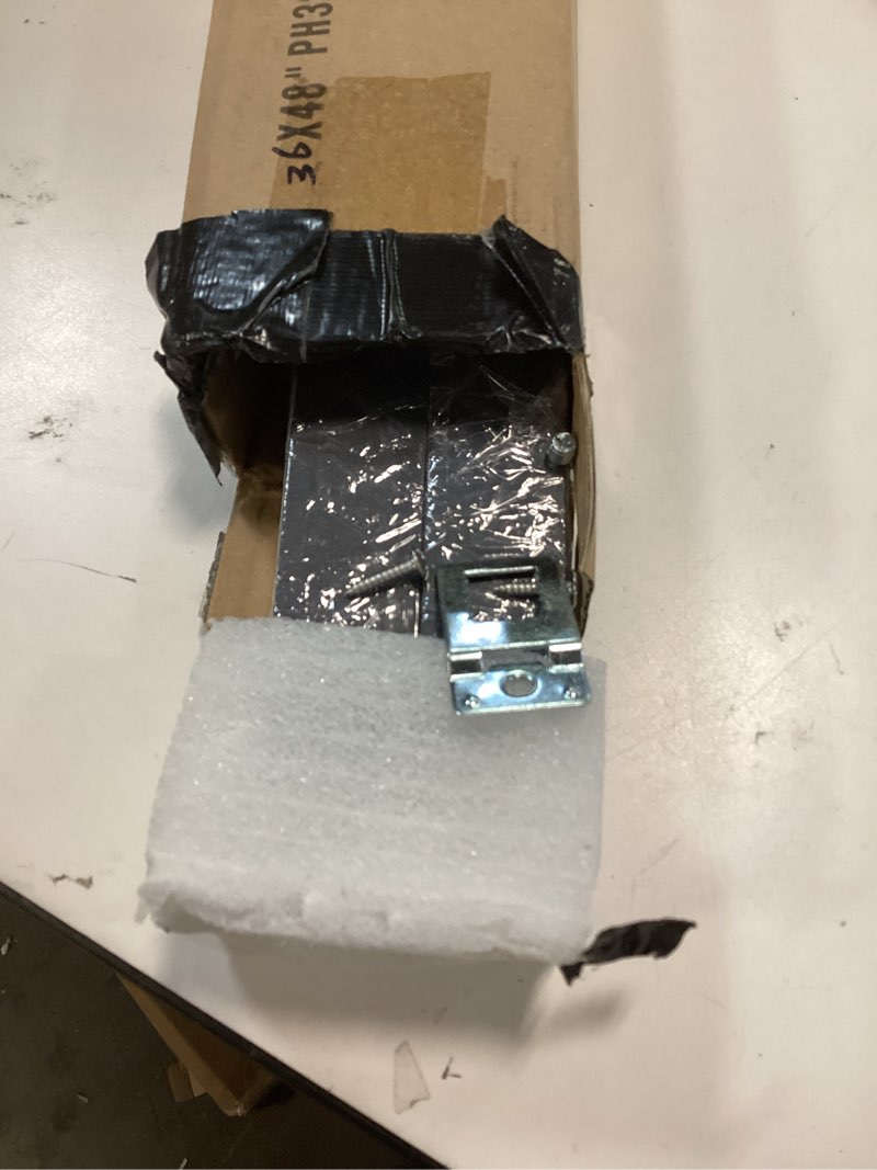 Condition photo showing As Is for FOLKOR Floating Frame for 36x48 Canvas Paintings, DIY Metal Canvas With 5/6 Deep Floater for Wall Art/Portrait/Landscape, Living Room Bedroom Kitchen Decor (Black) 36x48" Black