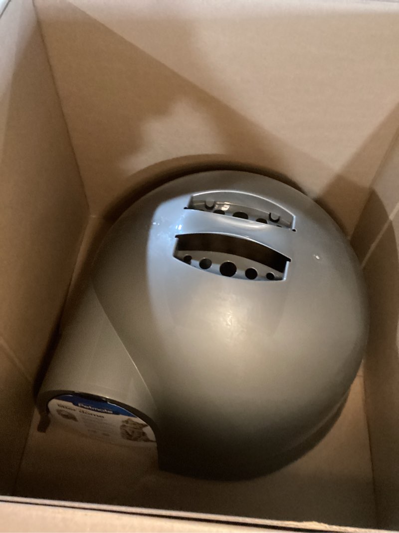 Condition photo showing Good Condition for petmate booda clean step cat litter box dome (made in the usa with 95% recycled materials)- brushed nickel, made in usa cleanstep litter box brushed nickel