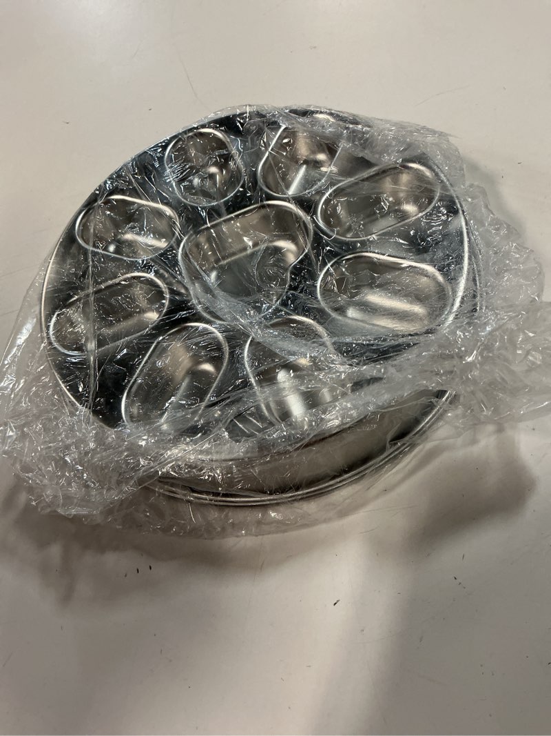 Condition photo showing New/Like New for stainless steel slow feeder dog bowl - 2 cups metal pet food bowl with non slip base,dishwasher safe,slows down eating,help with digestion wet and dry kibble for pupy/small medium large dogs/cat