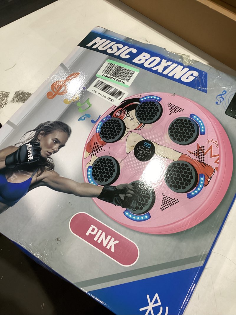 Condition photo showing Good Condition for Music Boxing Machine for Kids and Teens Adults, Trainer Equipment with Gloves, Wall-Mounted Boxing Music Workout Machine, LED Electronic Focus Training for Home,Office, Gym Target