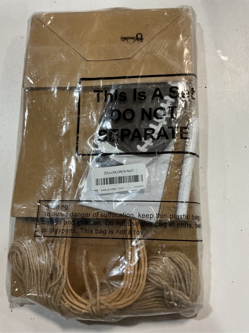 Condition photo showing New/Like New for Dansydaisy 12 Sets 10.6 Inch DIY Football Paper Gift Bag Sets with Handles Personalized Football Party Favor Bags Include Tags Stickers Marker Jute Rope Paper Goodie Bundle for Sport Party Supplies Brown Football