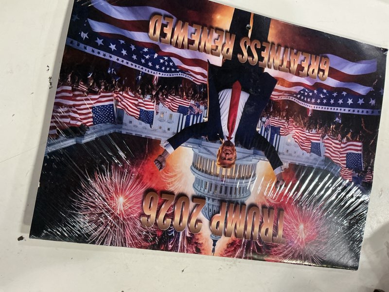 Condition photo showing New/Like New for greatness president trump calendar 2026 wall donald trump gifts | american made in the usa trump fantasy 2026