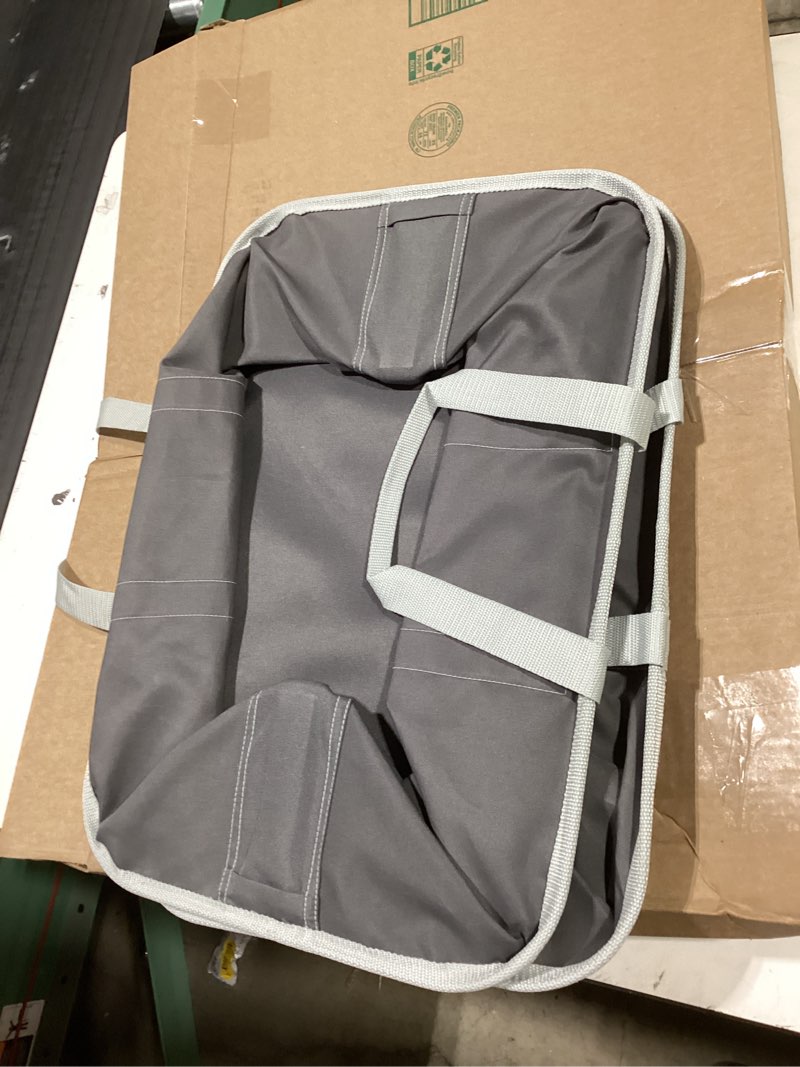Condition photo showing Good Condition for CleverMade Collapsible Laundry Tote 2-Pack (50L) – Foldable Carry-All Storage Bin for Laundry, Car Trunk, RV, Dorm & Home Organization - Charcoal Charcoal Gray 2 Pack