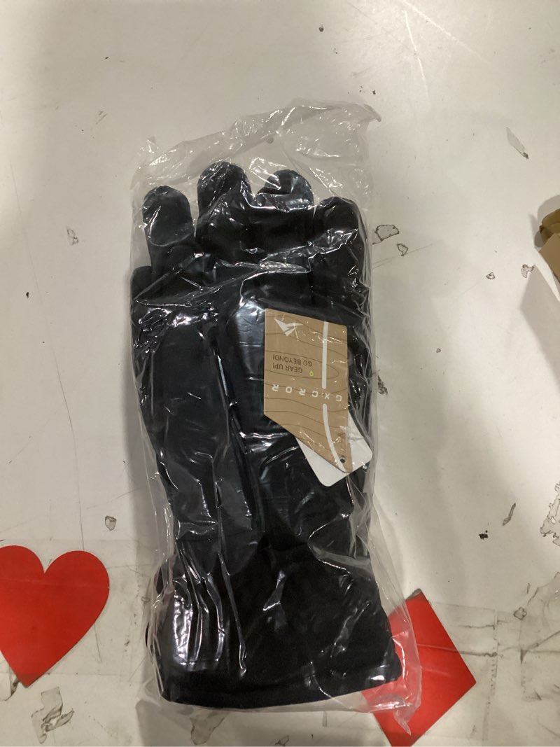 Condition photo showing Good Condition for Winter Gloves,Snow Gloves Ski Waterproof Warm Cold Weather Gloves -Cycling Running Driving Medium Black