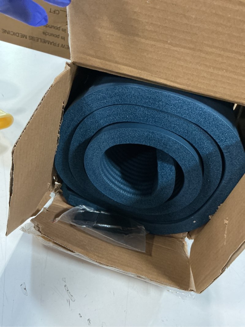 Condition photo showing Good Condition for Retrospec Solana Yoga Mat 1" Thick w/Nylon Strap for Men & Women - Non Slip Exercise Mat for Home Yoga, Pilates, Stretching, Floor & Fitness Workouts Ocean Blue 1 inch