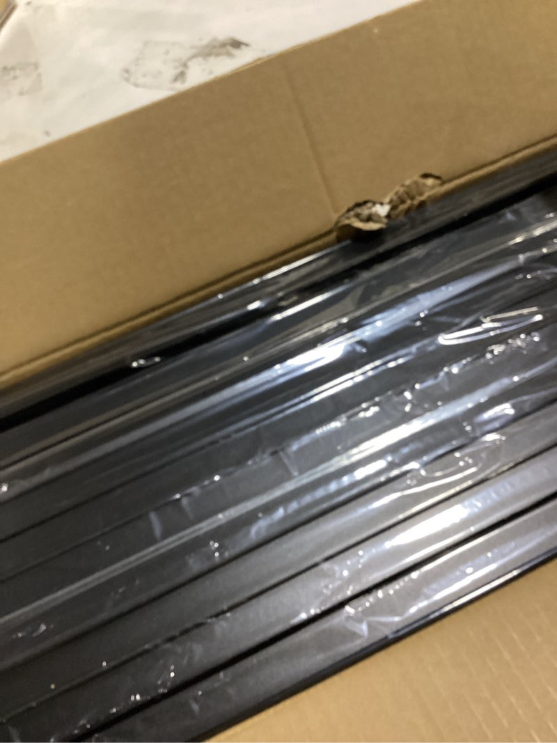 Condition photo showing As Is for 50 pack 32" x3/4" black aluminum deck balusters – square spindles for wood & composite decks, railings, stairs & porches - black 50 square-32"