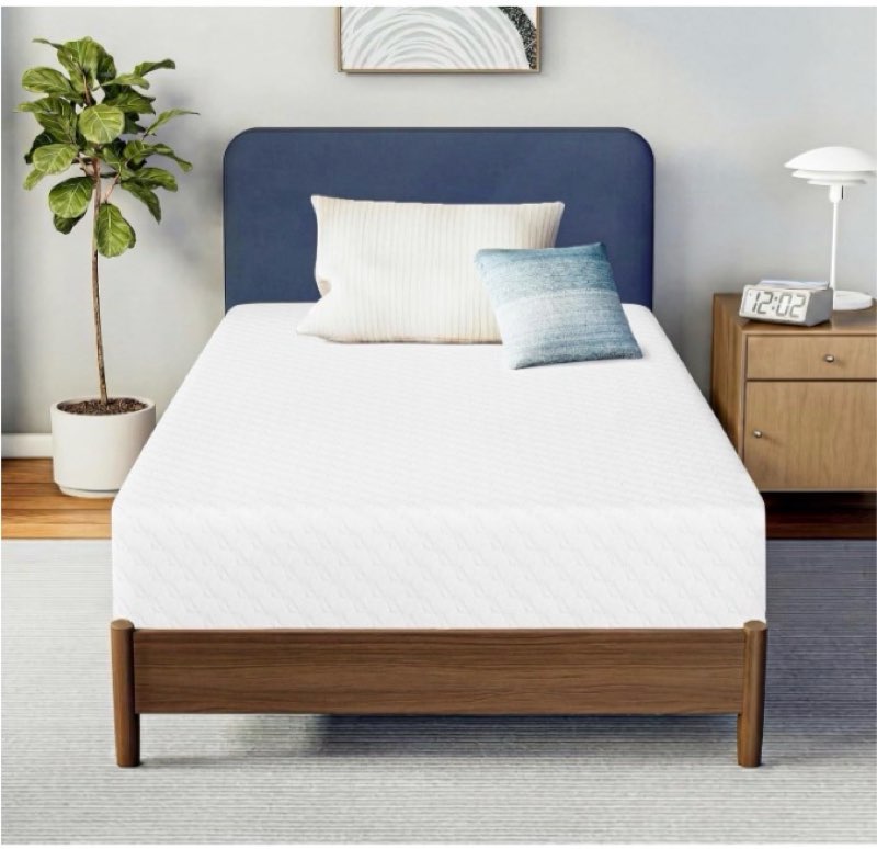 neo sleep twin xl 6 inch cooling gel memory foam mattress pressure relief | medium feel, removable washable cover, anti-slip bottom, bed in a box, breathable, fiberglass free, certipur-us certified