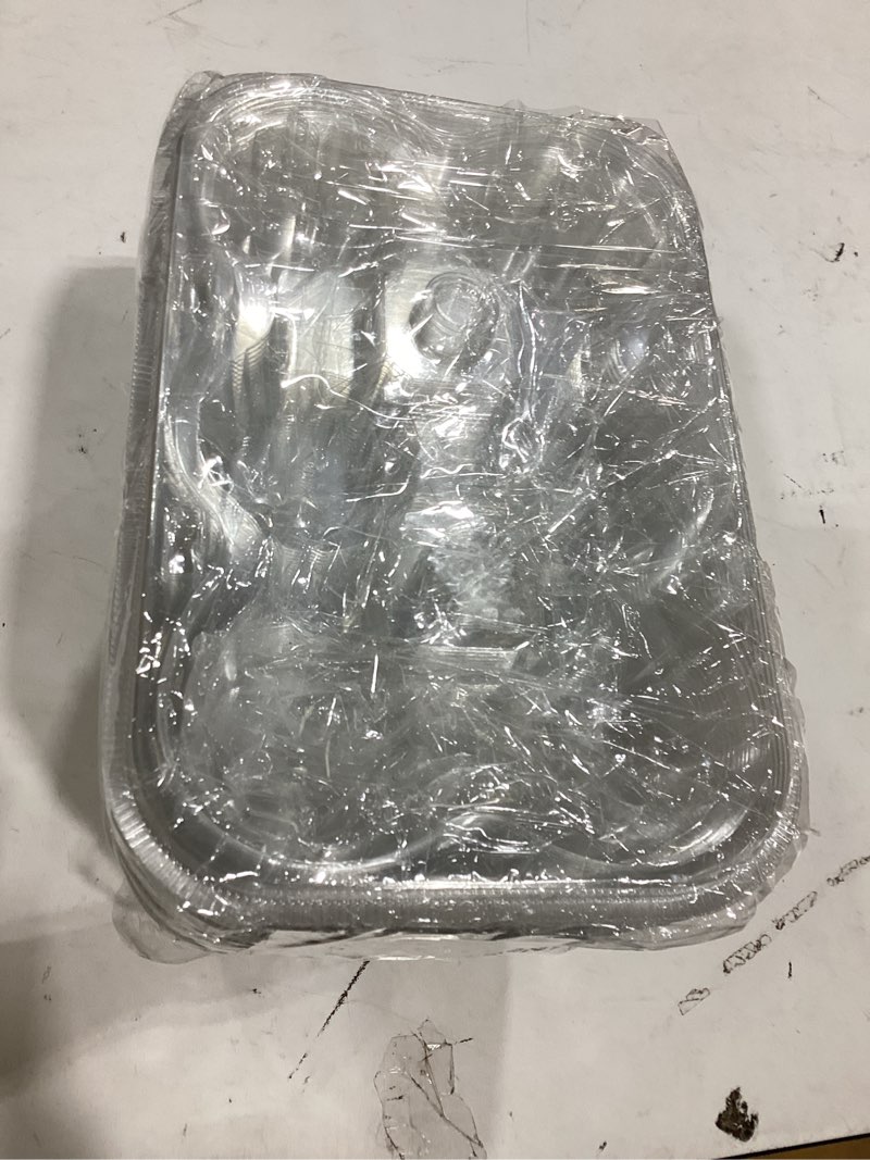 Condition photo showing New/Like New for wikday 6 count cupcake containers with lids, 40 pack stackable cupcake holders clear plastic dessert boxes for 240 cupcakes, muffins