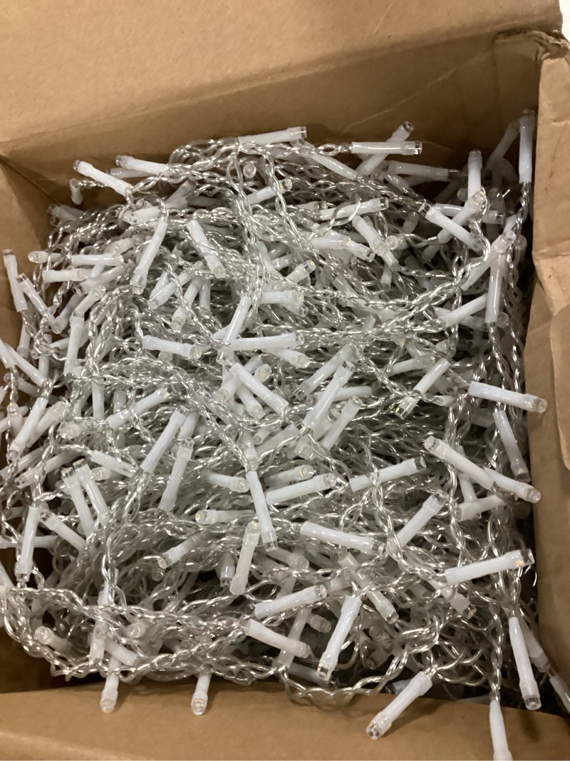 Condition photo showing Good Condition for Icicle Lights for Outside, 167ft 1760 LED Icicle Christmas Lights Outdoor Waterproof, 352 Drops with