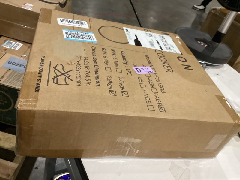 Condition photo showing New/Like New for Noxton Portable Electric Stove 110V, 1800W Single Burner Electric Cooktop, Countertop Burner Electri Hot Plate, 4 Hour Timer, 9 Power Level, Child Safety Lock, Compatible with All Cookware(Grey)