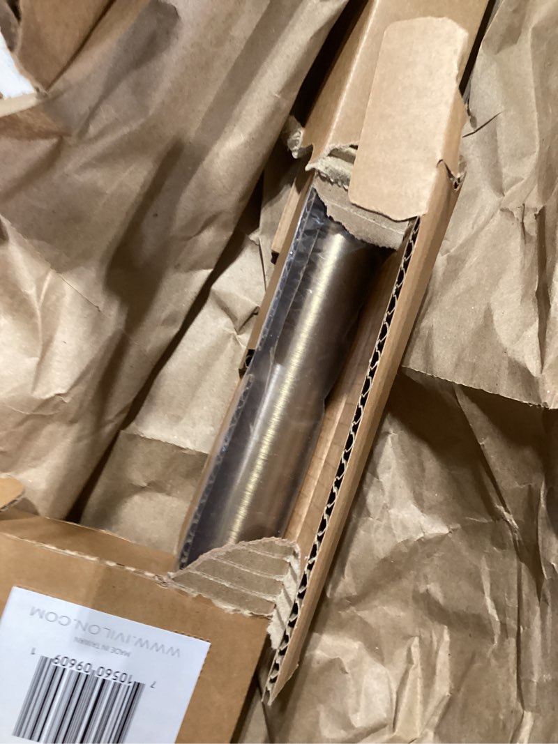 Condition photo showing Good Condition for Ivilon Drapery Window Curtain Rod - End Cap Style Design 1 Inch Pole. 28 to 48 Inch Color Warm Gold 28 to 48 in.