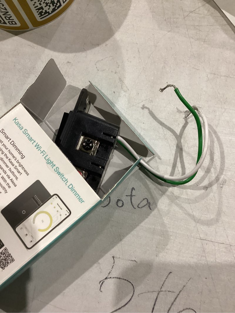 Condition photo showing New/Like New for Kasa Smart Dimmer Switch HS220, Single Pole, Needs Neutral Wire, 2.4GHz Wi-Fi Light Switch Compatible with Alexa and Google Home, UL Certified, No Hub Required, Black Black Dimmer