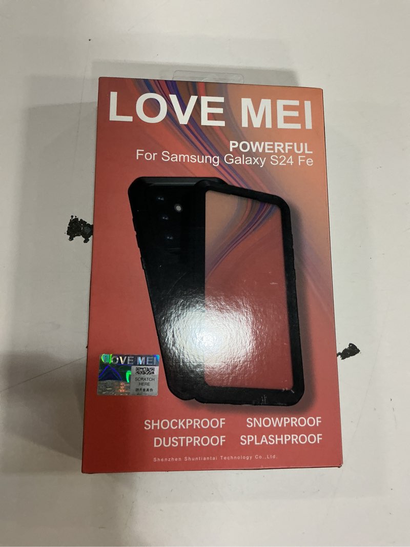 Condition photo showing New/Like New for LOVE MEI Compatible with Samsung Galaxy S24 FE Case, Outdoor Sports Military Heavy Duty Shockproof Dustproof Hybrid Aluminum Metal+Silicone+Tempered Glass Hard Cover (Green)