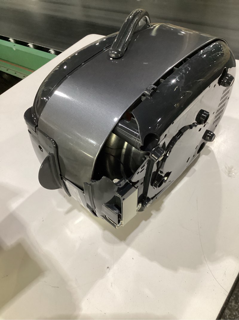 Condition photo showing As Is for (damaged, not tested)zojirushi nl-gac10bm 5.5 cup uncooked umami micom rice cooker and warmer (metallic black) 5.5-cup rice cooker & warmer
