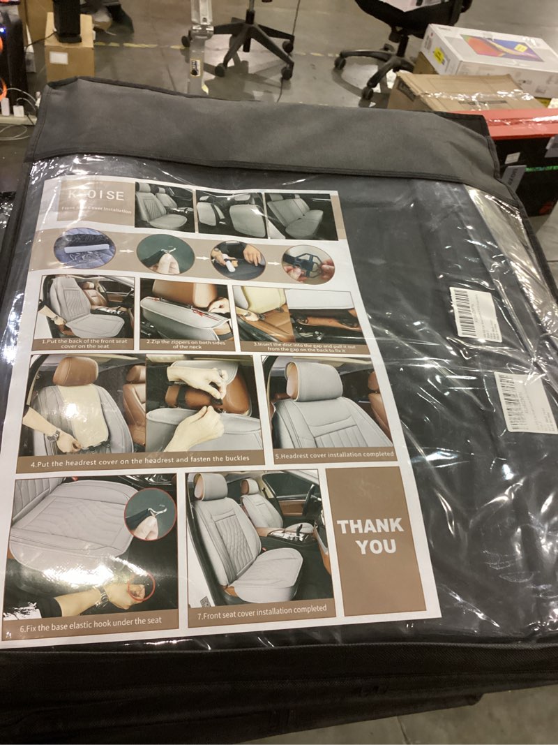 KBOISE Car Seat Covers 2 PCS Front Seats, Waterproof Napa Leather Automotive Seat Protector for Cars