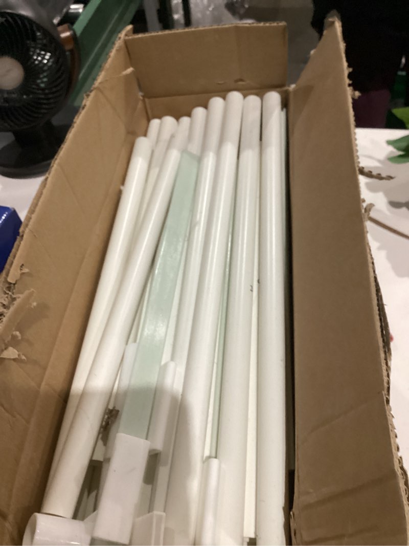 Condition photo showing As Is for Tiny Land Kids Tent with Mat and Star Lights, Indoor Playhouse for Toddlers, 57"x36"x52" Large Reading Nook for Girls & Boys, Modern Bed Canopy for Kids Room Cream