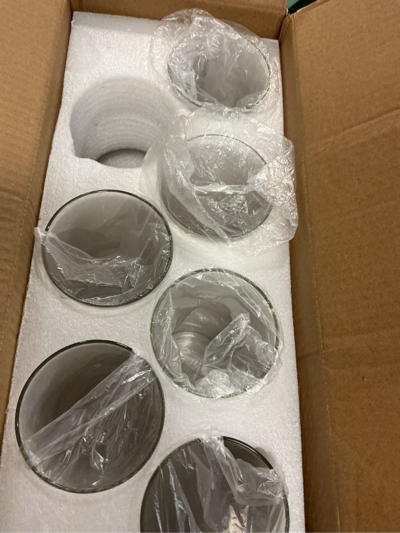 Condition photo showing Good Condition for supmind 6pcs glass cylinder vase for centerpieces clear glass flower vases bulk, glass hurricane candle holder tall 8 inch floral vases for table, floating candle vases for wedding home décor 8\" height 7
