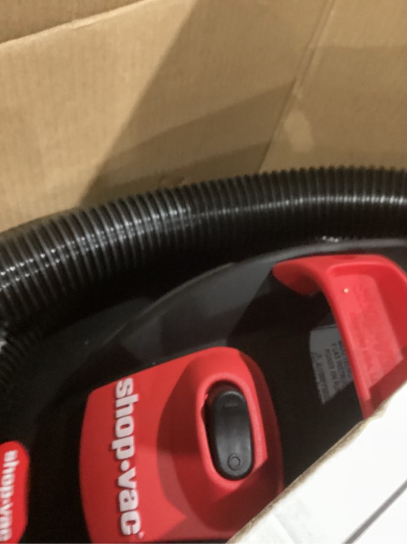 Condition photo showing Good Condition for Shop-Vac 12 Gallon 6.0 Peak HP Wet/Dry Vacuum, Stainless Steel Tank, 3 in 1 Function Portable Shop Vacuum with Attachments, Drain Port, Ideal for Jobsite, Garage & Workshop. 5926211