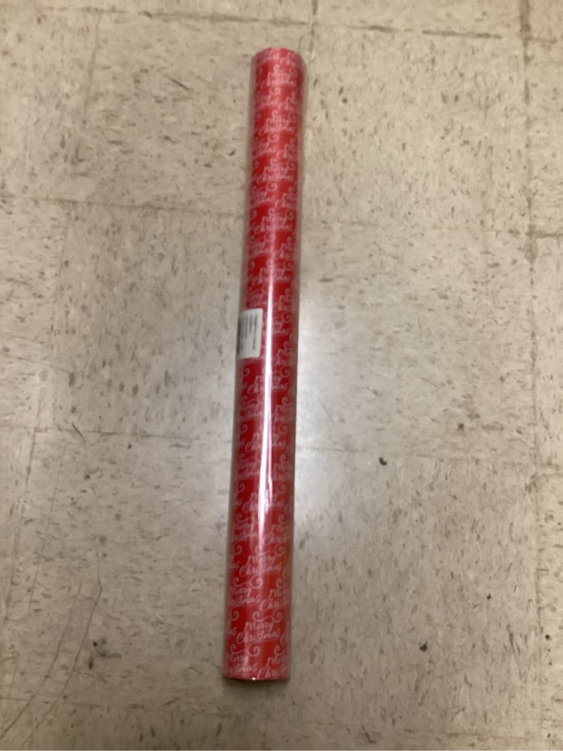 Condition photo showing New/Like New for WRAPAHOLIC 30 Inch Jumbo Reversible Red Christmas Wrapping Paper - 30 Inch x 100 Feet Jumbo Roll Merry Christmas and Solid Red Wrapping Paper for Holiday, Party Celebration 30X1200 Inch (Pack of 1) Red - Merry Christmas