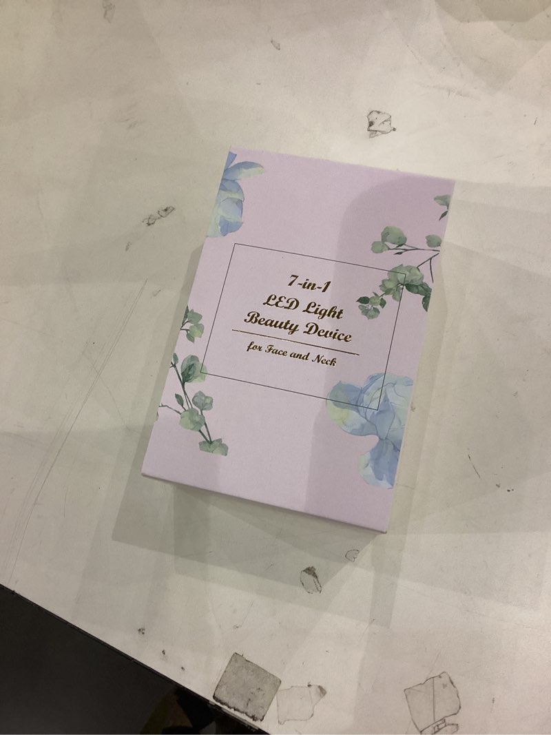 Condition photo showing New/Like New for 7 Color Neck Face Massager - Facial Massager Tool for Skin Care at Home, Vibrating Face Massager with Thermals, Galvanic Machines White Glossy White