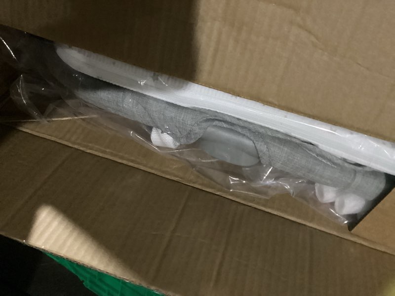 Condition photo showing New/Like New for Fodoss Bedside Bassinet for Baby with Wheels, All Mesh Bedside Crib with Storage Basket, Hight Adjustable and Easy Assembly Light Grey Tweed