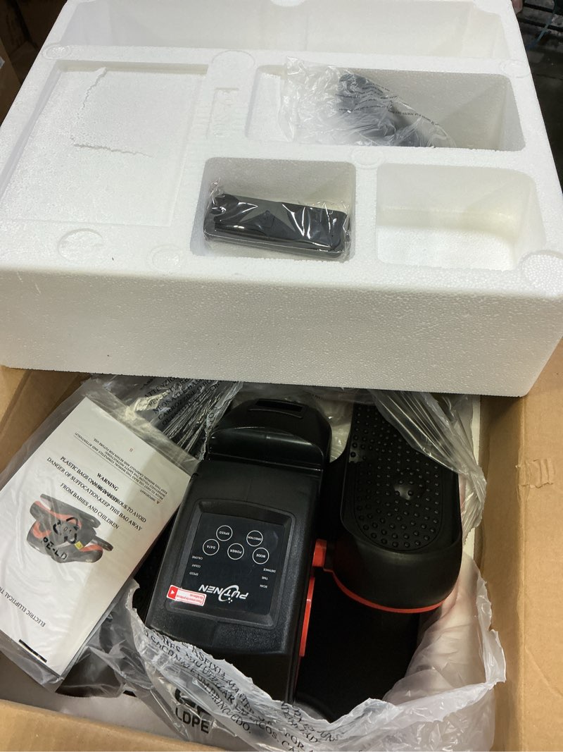 Condition photo showing New/Like New for Under Desk Elliptical Machine, Electric Elliptical Leg Exerciser for Seniors with 12 Adjustable, Portable Quiet Elliptical Exercise Machine, Seated Pedal Exerciser with Remote Control