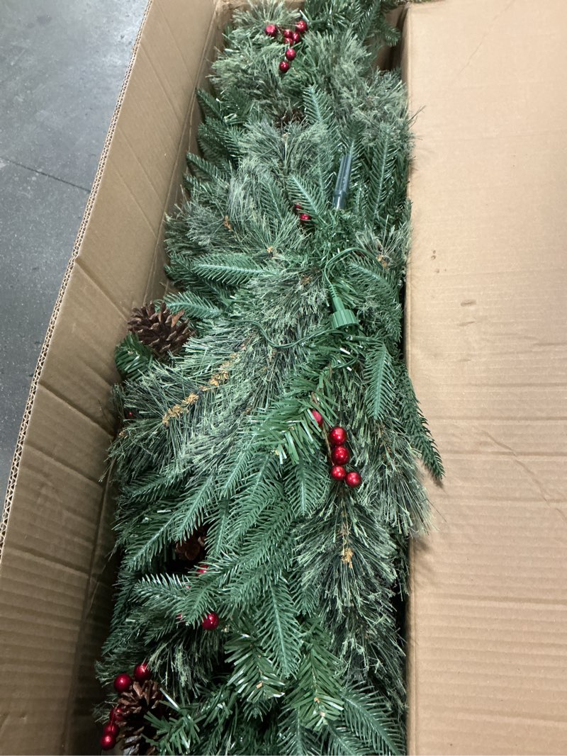 Condition photo showing Good Condition for 4FT Christmas Tree with 100 Lights, Potted Artificial Christmas Tree Outdoor Decor 8 Mode Timer Waterproof with Real-Like Tips & Round Branches for Front Door, Porch, 2 Pack (Green) (Red)