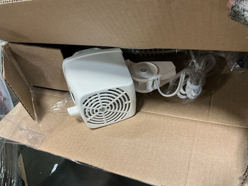 Condition photo showing As Is for lasko 2520 oscillating stand fan,white 16 inch