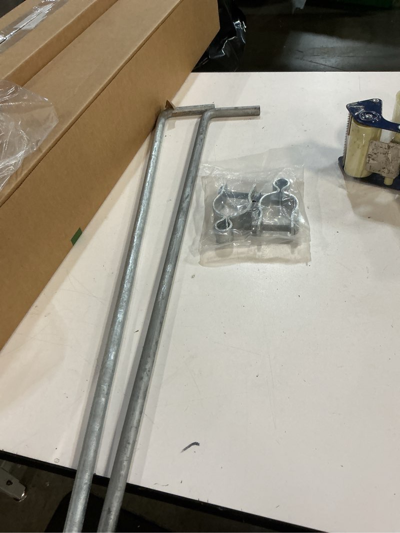 Condition photo showing Good Condition for jiaroutk 1-3/8 × 32 heavy duty gate drop rod - galvanized cane bolt for double single gate - ideal for yard, garden, and farm - chain link fence parts i 1 3/8 * 32inch