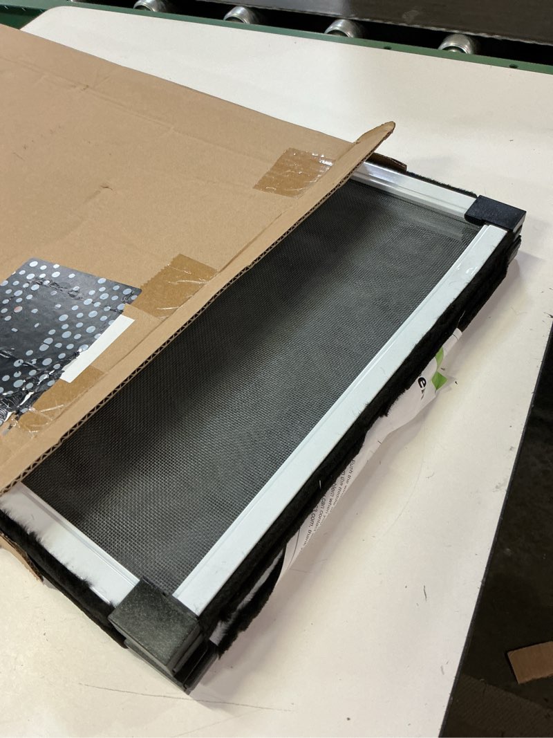 Condition photo showing Good Condition for flyzzz adjustable sliding window screen horizontal (15.74 ''h x 21-40''w) 2 packs expandable window screen replacement for home medium 15.74 inches high by 21-40 inches wide 2 packs