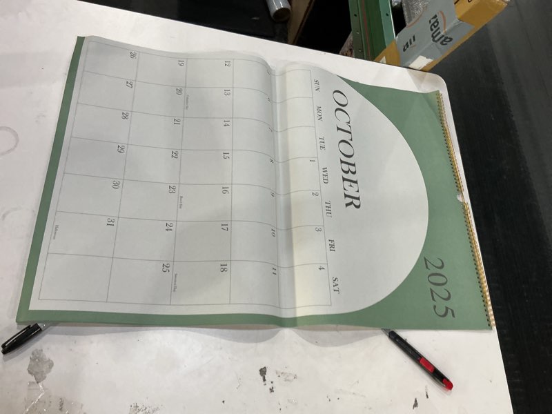 Condition photo showing New/Like New for 2026 Calendar - Large Calendar 2026-2027 from January 2026 - June 2027, 18 Months Calendar/Planner with Thick Paper, 20" x 30", Vertical, Green 20" x 30" Green