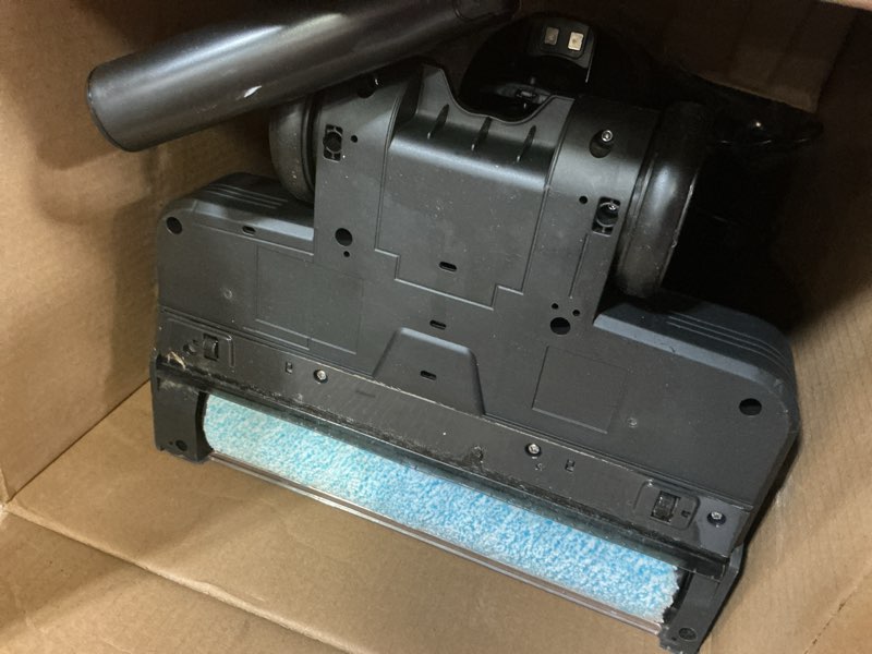 Condition photo showing As Is for shark | wet dry vacuum cleaner | vacuum and mop combo | hydrovac messmaster | 3-in-1 self-cleaning + powerful suction | 2 brushrolls & 2 solutions included | hardwood floor & area rug cleaner | aw261 cordless w/ premium