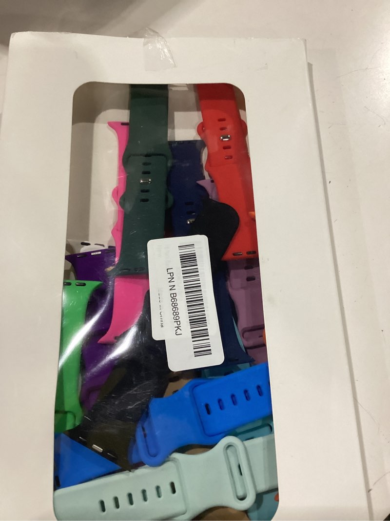 Condition photo showing Good Condition for 18 Pack Bands Compatible with Apple Watch Band 49mm 46mm 45mm 44mm 42mm 41mm 40mm 38mm for Women Men, Sport Silicone Breathable Strap for iWatch Series Ultra 11 10 9 8 SE 7 6 5 4 3 2 1 42mm(Series 3/2/1)/44mm/45mm/46mm/49mm