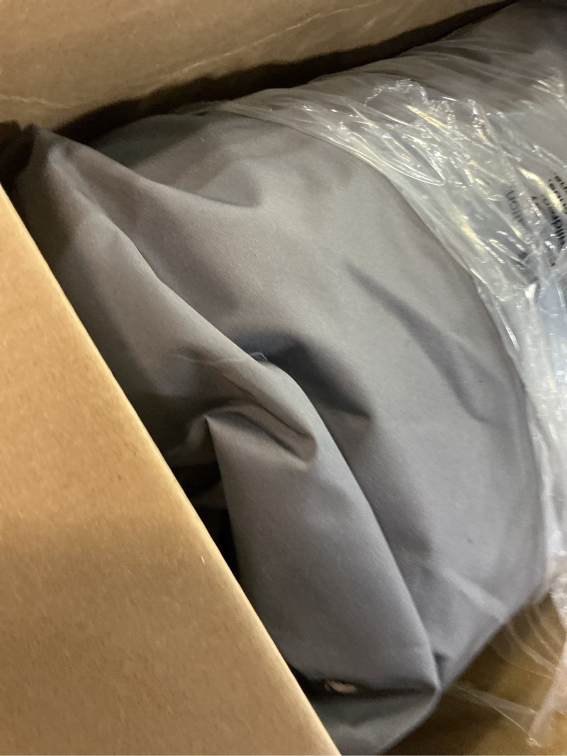 Condition photo showing Good Condition for covermates elite double chaise lounge cover – weather-resistant polyester outdoor furniture cover with mesh vents, drawcord hem, buckle straps, uv protection, double 63w x 82d x 38h, charcoal elite charcoal polyester double 63w x 82d x 38h