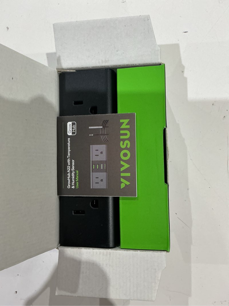 Condition photo showing Good Condition for vivosun growhub outlet controller a22 with temperature and humidity sensor probe, smart environmental wifi-controller, smart plug, thermostat, 15a 1800w, compatible with vivosun app for grow tent growhub a22 2-plug
