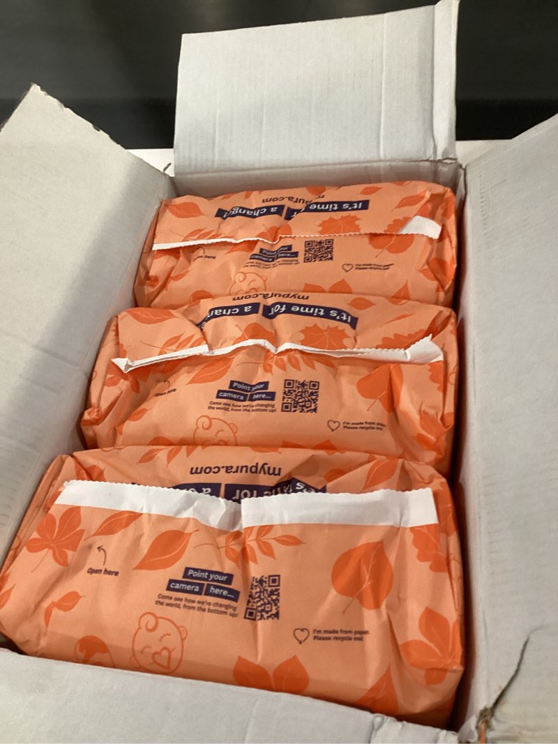 Condition photo showing New/Like New for Size 3 Eco-Friendly Diapers (9-20 lbs) Totally Chlorine Free (TCF),Hypoallergenic, Soft Organic Cotton, Sustainable, up to 12 Hours Leak Protection, Allergy UK,26 Count (Pack of 3) (78 Baby Diapers) Size 3 (78 Diapers)