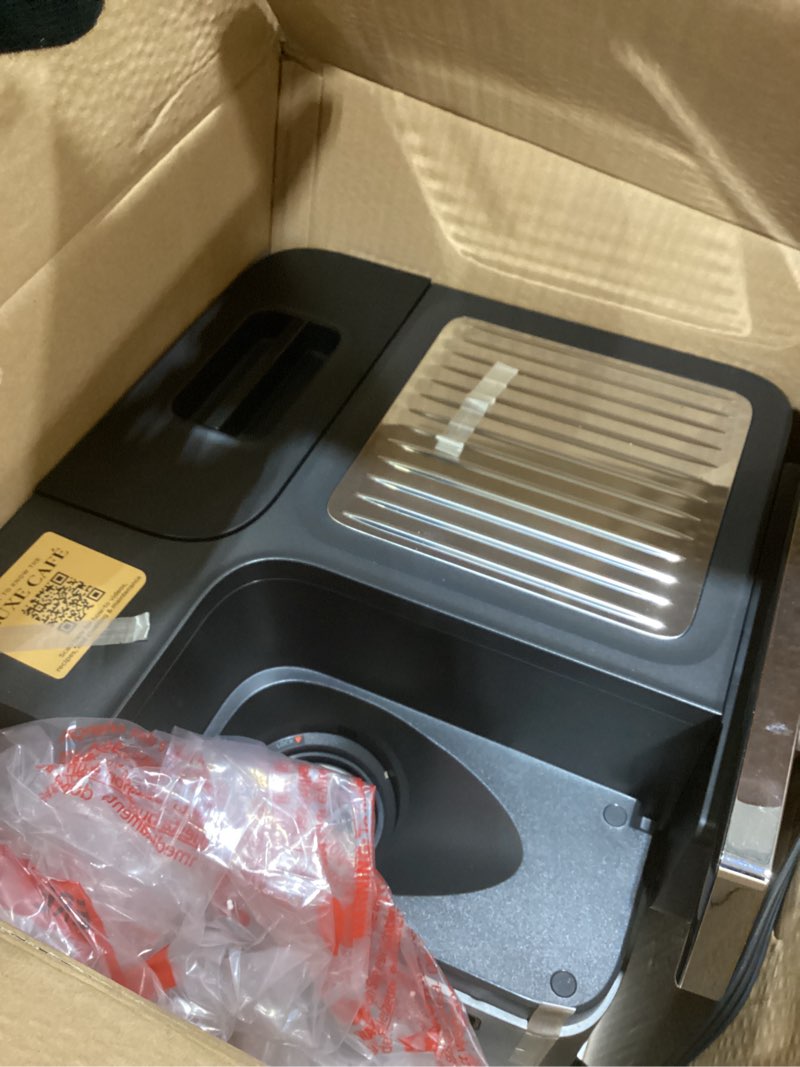 Condition photo showing As Is for Ninja Luxe Café 3-in-1 Espresso, Drip Coffee and Cold Brew Machine | Integrated Coffee Grinder, Milk Frother, Assisted Tamper & Built-In Espresso Accessory Storage | Stainless Steel | ES601 Luxe Cafe Stainless Steel