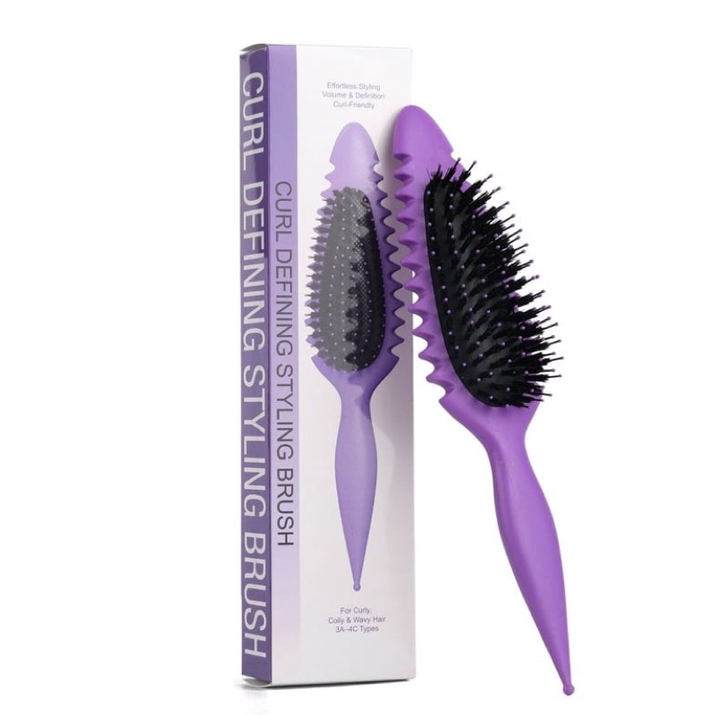 candy brush curl defining hair brush for effortlessly detangling shaping and styling curls, curl brushes with edgelift for all wet or dry hair types for women and girl, reduce pulling and frizzing