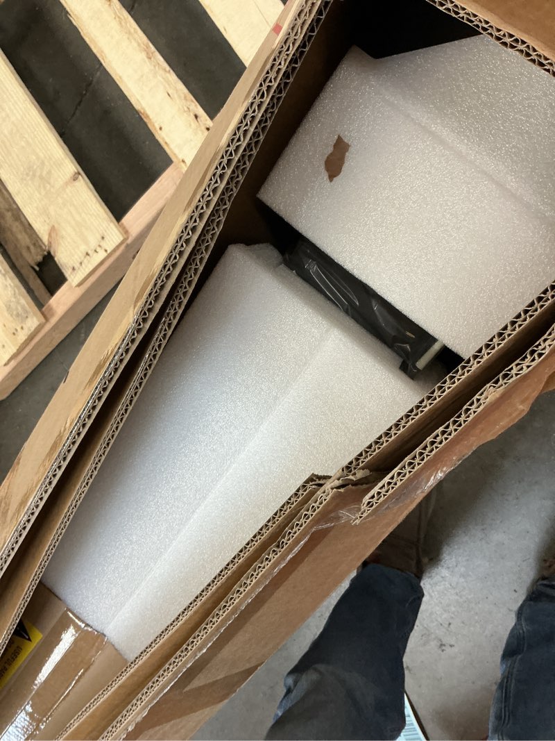 Condition photo showing Good Condition for 65 inches Electric Fireplace Inserts, Recessed and Wall Mounted Fireplace Heater, Linear Fireplace w/Thermostat, Remote & Touch Screen, Multicolor Flame, Timer, Log & Crystal, 750W/1500W Black 65"