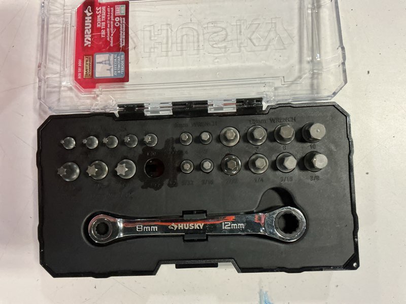 Condition photo showing As Is for 22-piece insert bit set