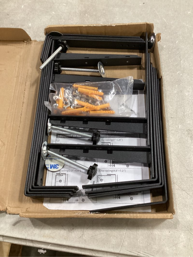 Condition photo showing Good Condition for kuaginzuhe heavy duty adjustable window box brackets - iron planter box hangers with reinforced bott
